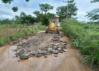 Prefeitura realiza manutenção em estradas do Goiabal e Colmeia