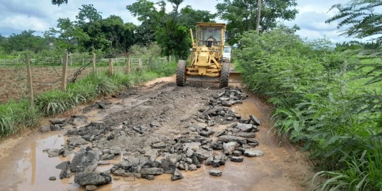 Prefeitura realiza manutenção em estradas do Goiabal e Colmeia