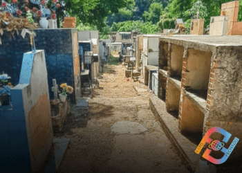 PREFEITURA DE APARECIDA REALIZA SERVIÇO NO CEMITÉRIO